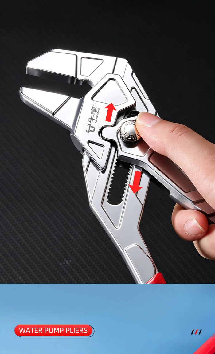 Auto-Lock Quick-Adjust Water Pump Pliers