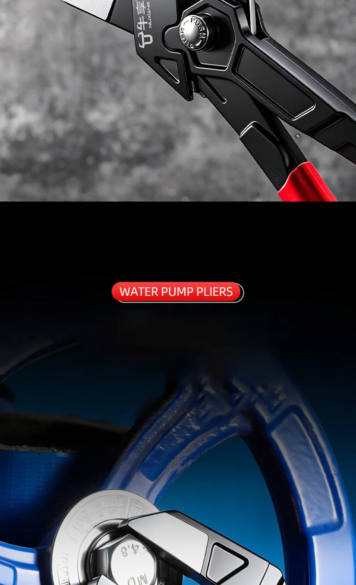 Auto-Lock Quick-Adjust Water Pump Pliers