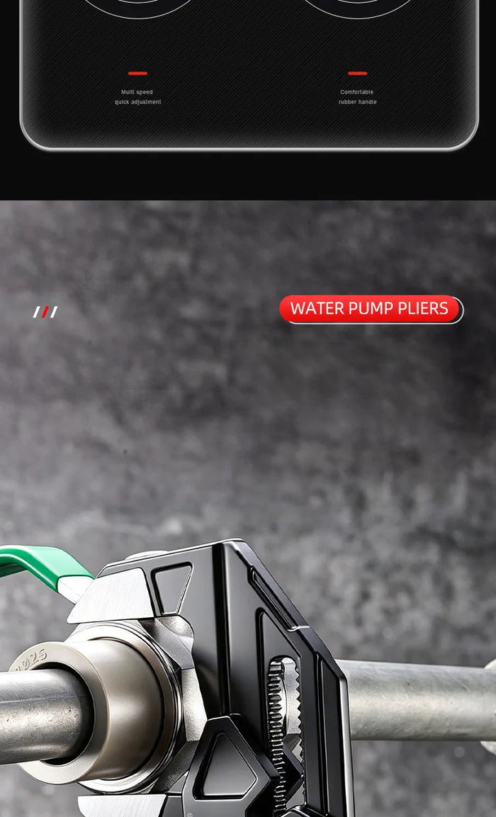 Auto-Lock Quick-Adjust Water Pump Pliers