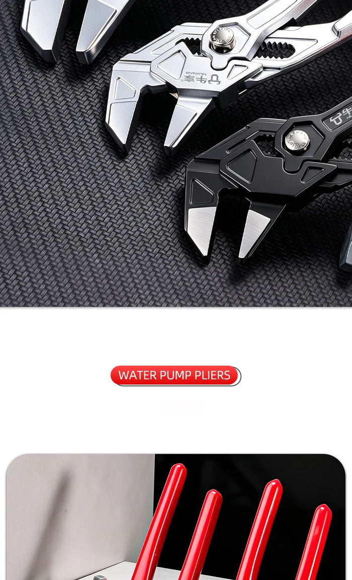 Auto-Lock Quick-Adjust Water Pump Pliers