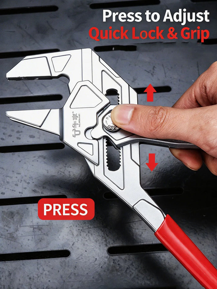 Auto-Lock Quick-Adjust Water Pump Pliers