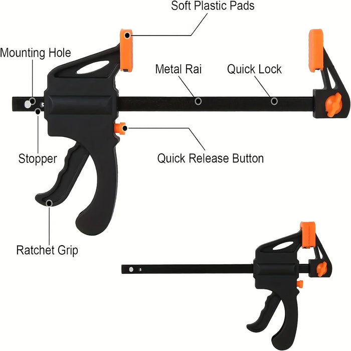 One-Handed Quick-Grip Bar Clamp